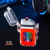  2 in 1 + Lighter + Watch Arc Plasma Lighter Watch ( red color)