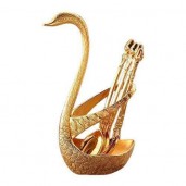 Spoon Set With Swan Stand