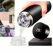 500ML Smart Thermos Water Bottle Led Digital Temperature Display Stainless Steel 