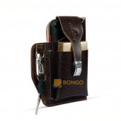 Crocodile Shape Men’s Leather Waist Bag