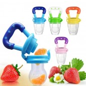 Baby Pacifier Fruit Vegetables Meat Feeder Nibbler Silicone 