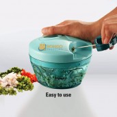 Handy Mini Plastic Chopper with 3 Blades