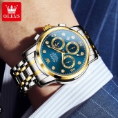 OLEVS Men's Watch Waterproof Diamond set 