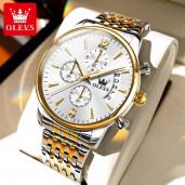 OLEVS Men's Watch Waterproof Luminous Wrist Watch Quartz Stainless