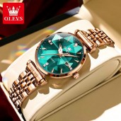 OLEVS 6642 Romantic Sea Blue Watch For Women