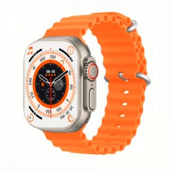 T800 Ultra Smartwatch  with Wireless Charging- Orange