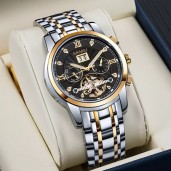 Clock LIGE New Mens Watches Top Brand Luxury Automatic Mechanical Watch